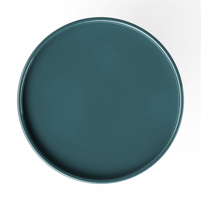 Urbia Eclat Sofia Enamel End Table in Aegean Teal