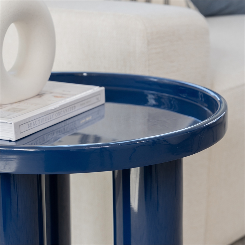 Urbia Eclat Sofia Enamel End Table in Navy