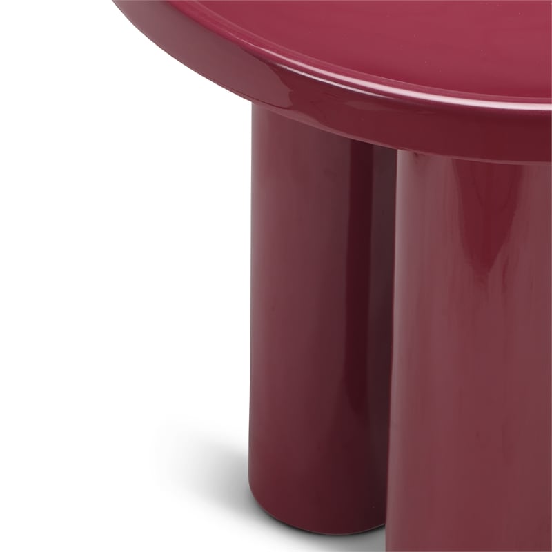 Urbia Eclat Sofia Enamel End Table in Plum