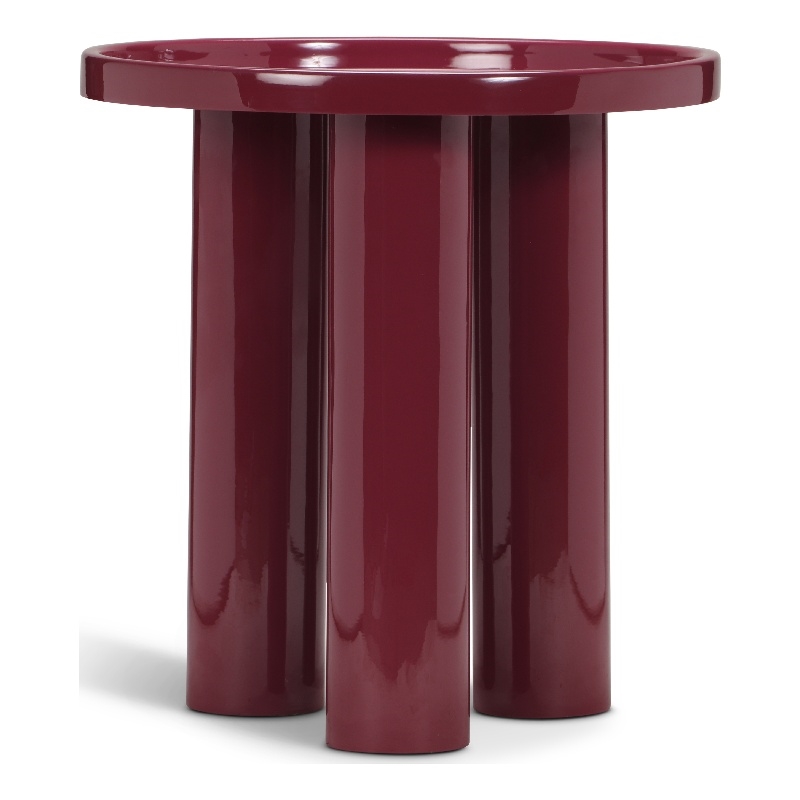 Urbia Eclat Sofia Enamel End Table in Plum