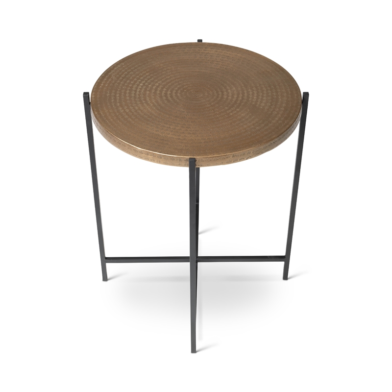 Urbia Elements Navi End Table in Antique Brass