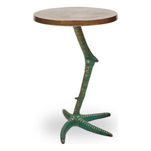 Urbia Elements Pavo End Table in Antique Brass
