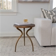 Urbia Elements Sarp End Table in Antique Brass