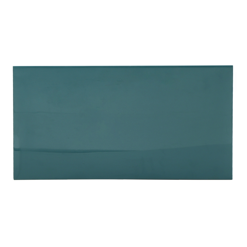 Urbia Elements Tanu C-Table Enamel Top End Table in Teal