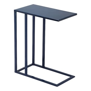 Urbia Elements Tanu C-Table Enamel Top End Table in Navy