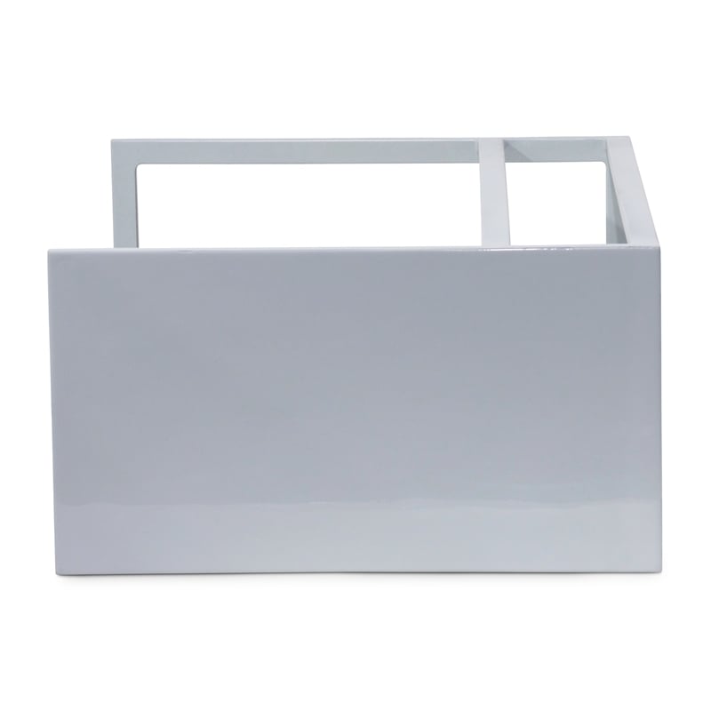 Urbia Elements Tanu C-Table Enamel Top End Table in Pearl Blue