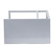 Urbia Elements Tanu C-Table Enamel Top End Table in Pearl Blue