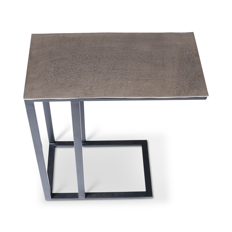 Urbia Elements Tanu C-Table End Table in Vintage Silver