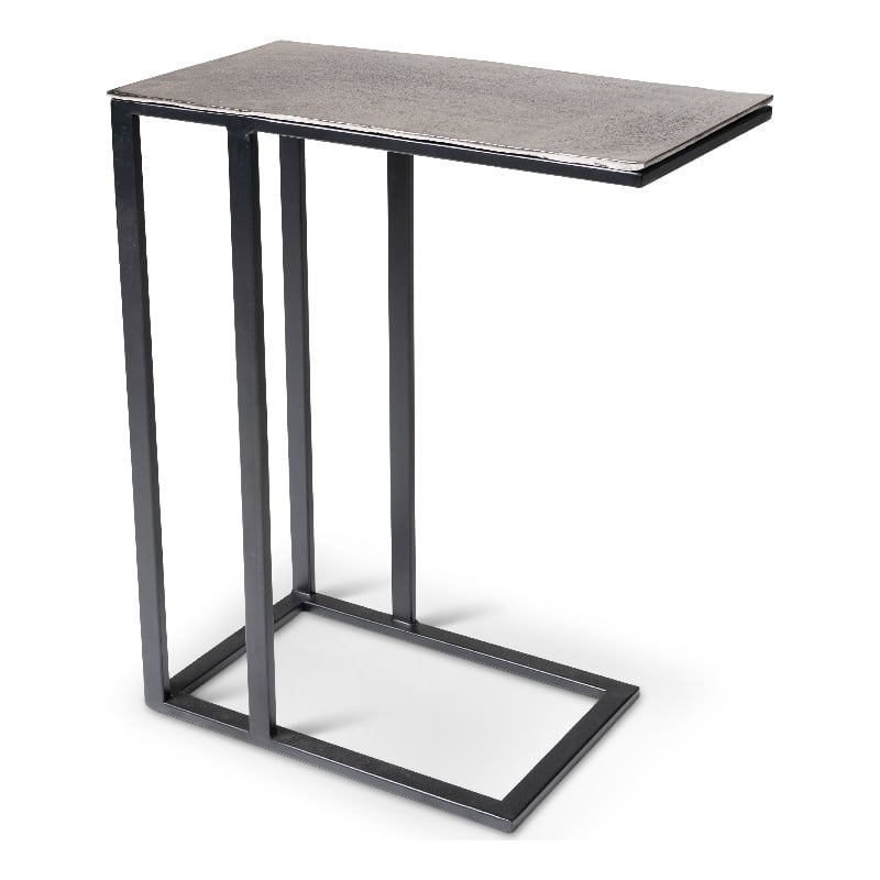 Urbia Elements Tanu C-Table End Table in Vintage Silver