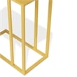Urbia Elements Tanu C-Table Enamel Top End Table in Yellow Ochre