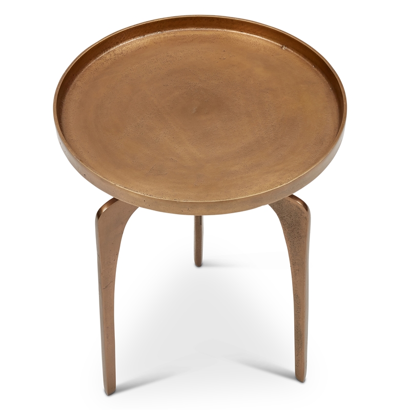 Urbia Elements Vinya End Table in Antique Brass