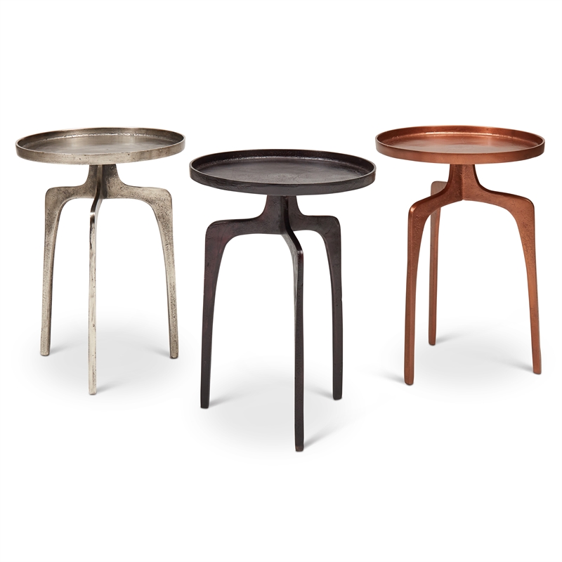 Urbia Elements Vinya End Table in Raw Bronze