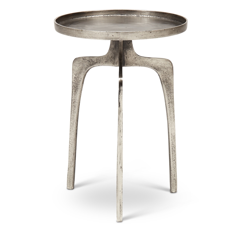 Urbia Elements Vinya End Table in Vintage Silver