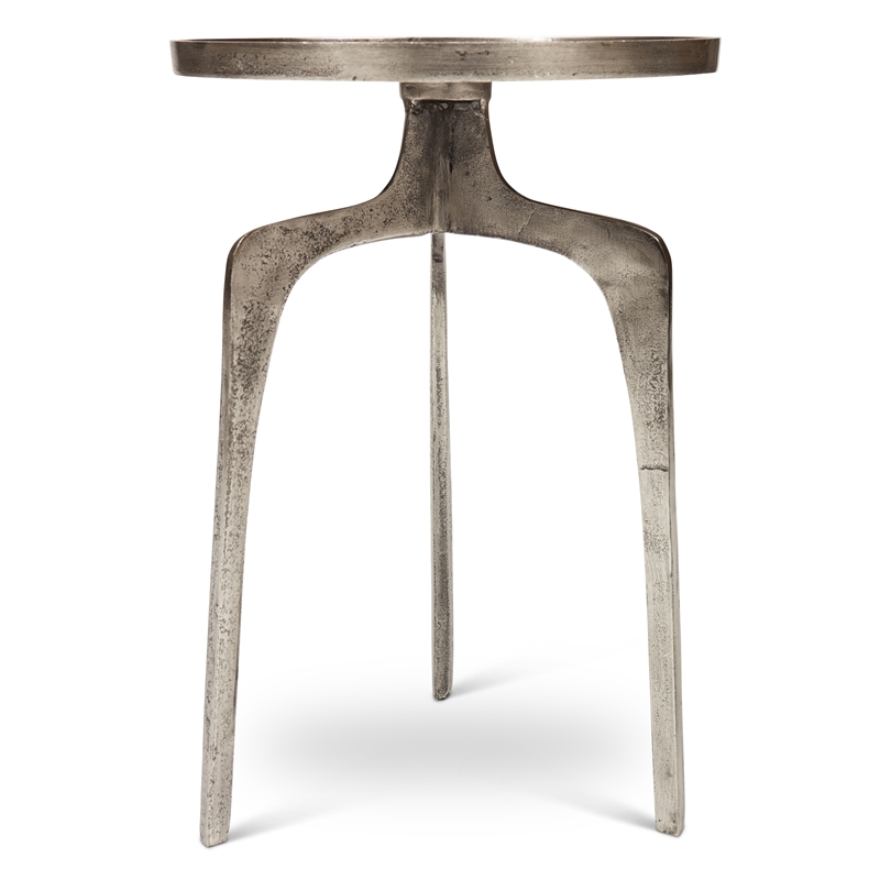 Urbia Elements Vinya End Table in Vintage Silver