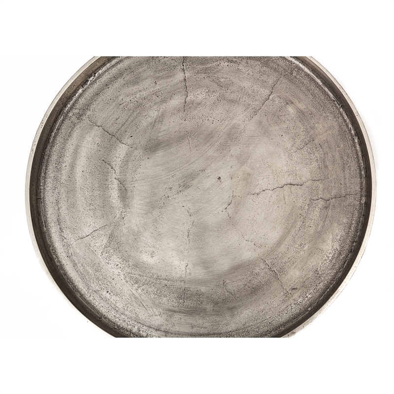 Urbia Elements Vinya End Table in Vintage Silver