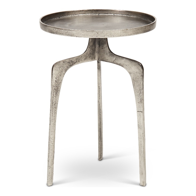 Urbia Elements Vinya End Table in Vintage Silver