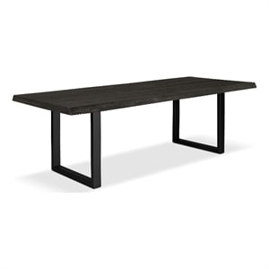 Urbia Brooks  40&quot x 92&quot Dining Table U Base in Ebonized Top Black Base