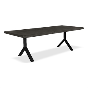 Urbia Brooks  40&quot x 116 Dining Table Y Base in Ebonized Top Black Base