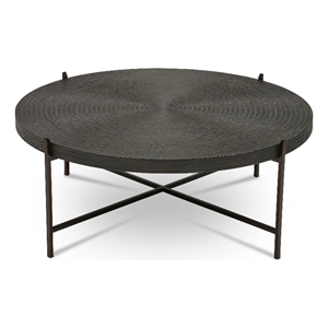 Urbia IE Series Sanskrit Coffee Table in Antique Copper Top Bronze Frame