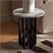 Urbia Marbelle Martie Side Table in Toronto Sand Marble Finish