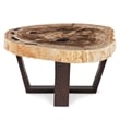 Urbia Relique Valerie Coffee Table in Dark Brown Frame Natural Light Top