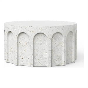 Urbia Mixx Atlas Round Coffee Table in Ivory Terrazzo