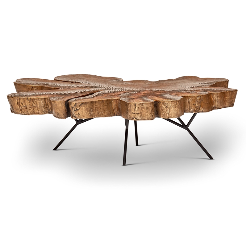 Urbia IE Series Slab Coffee Table in Brass