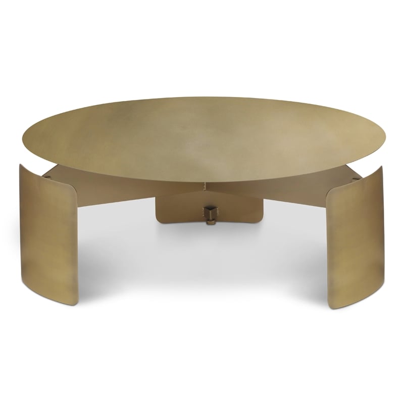 Urbia Senshi Industrial Coffee Table in Industrial Brass