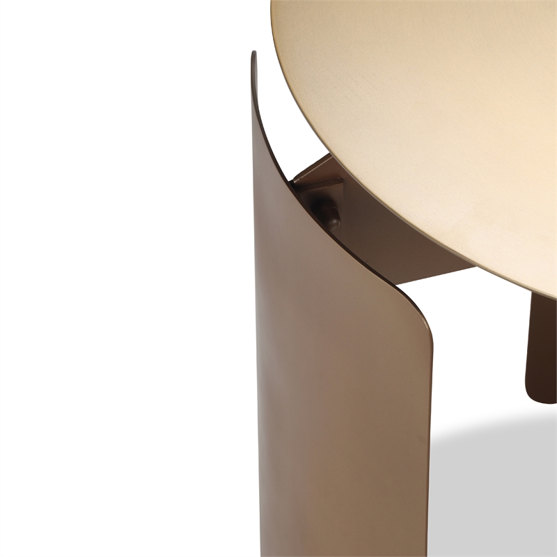 Urbia Senshi Industrial End Table in Industrial Brass