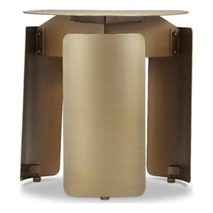 Urbia Senshi Industrial End Table in Industrial Brass