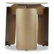 Urbia Senshi Industrial End Table in Industrial Brass