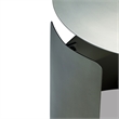 Urbia Senshi Industrial End Table in Industrial Nickel