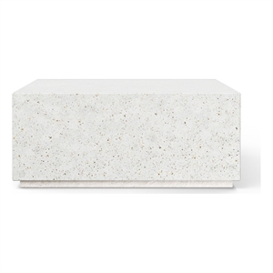 Urbia 39.5&quot Mixx Bloc Square Coffee Table in Ivory Terrazzo