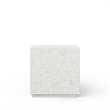 Urbia Mixx Bloc End Table in Ivory Terrazzo