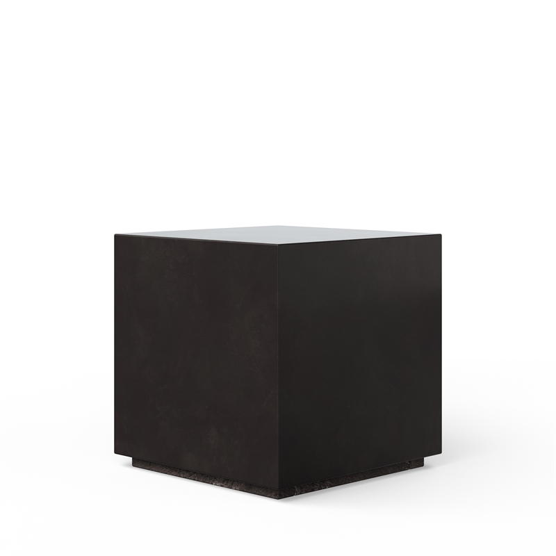 Urbia Mixx Bloc End Table in Lava Black
