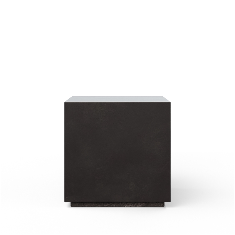 Urbia Mixx Bloc End Table in Lava Black