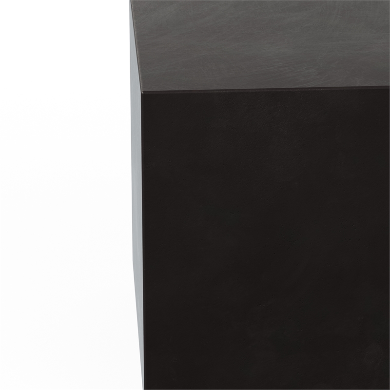 Urbia Mixx Bloc End Table in Lava Black