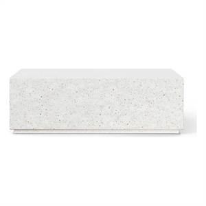 Urbia Mixx Bloc Rectangular Coffee Table in Ivory Terrazzo