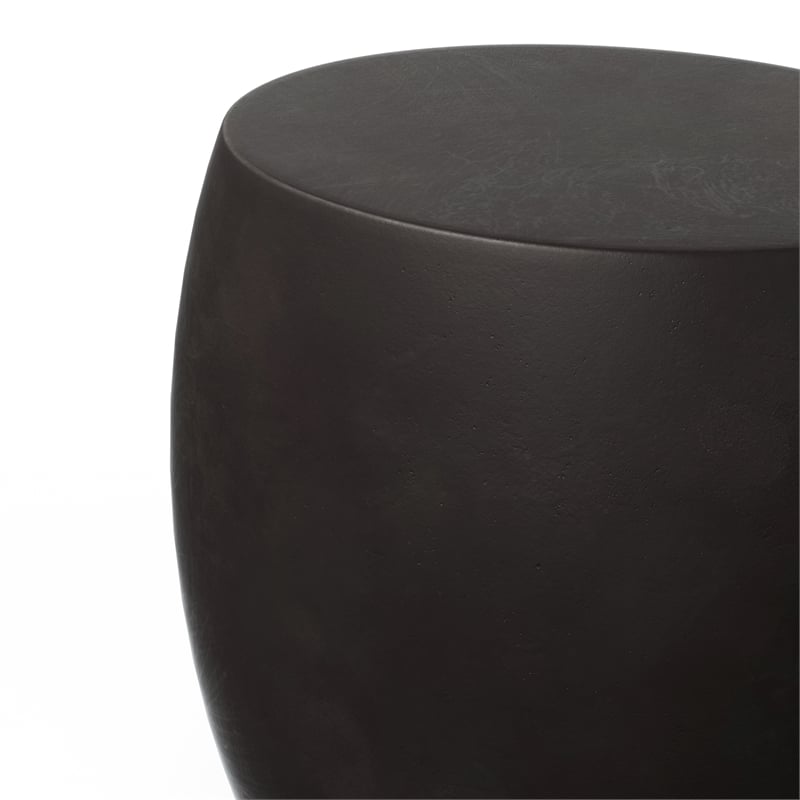 Urbia Mixx Pebble End Table in Lava Black