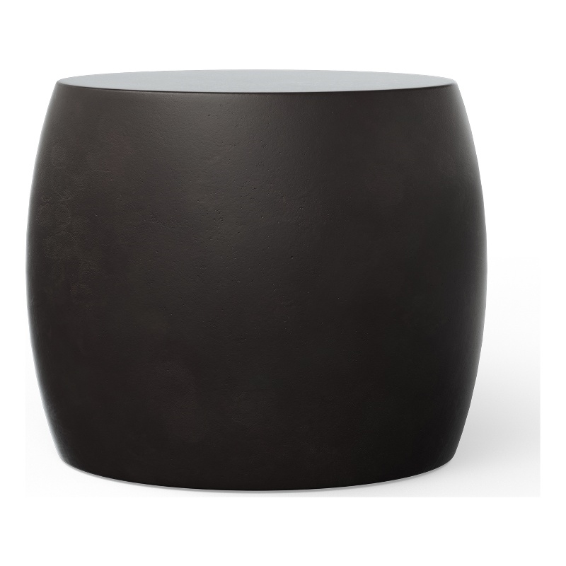 Urbia Mixx Pebble End Table in Lava Black