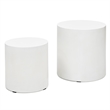 Urbia Furniture Mixx Una Pedestal Ivory (Set of 2)