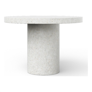 Urbia 60&quotDia. Mixx Circa Bar Height Dining Table in Ivory Terrazzo