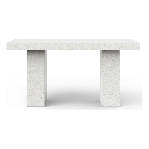 Urbia 35.5&quot x 70.75&quot Mixx Elcor Counter Height Dining Table in Ivory Terrazzo