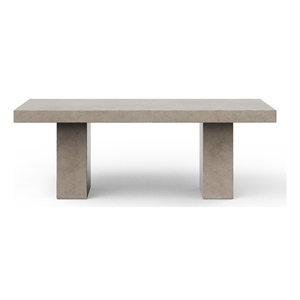 Urbia 39.25&quot x 82.75&quot Mixx Elcor Dining Table in Dark Gray