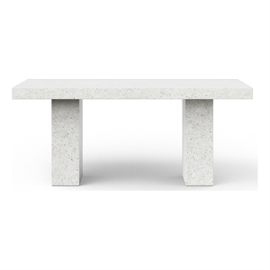 Urbia 39.25&quot x 82.75&quot Mixx Elcor Counter Height Dining Table in Ivory Terrazzo