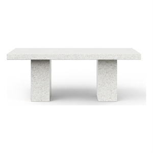 Urbia 47&quot x 95&quot Mixx Elcor Counter Height Dining Table in Ivory Terrazzo