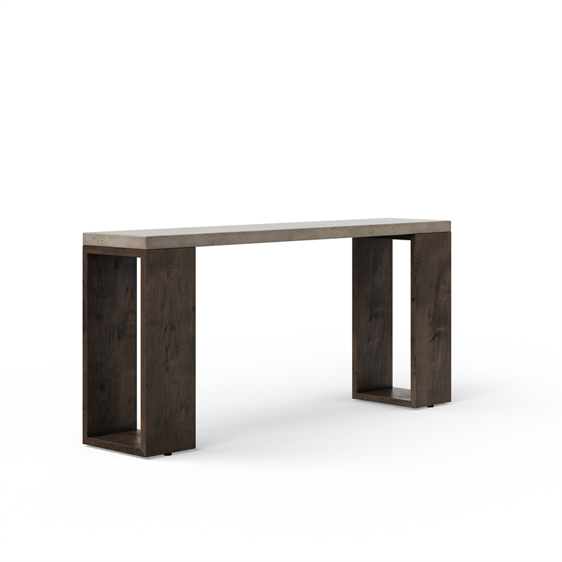 Urbia Mixx Heritage Console in Heritage Brown Frame Dark Grey Top