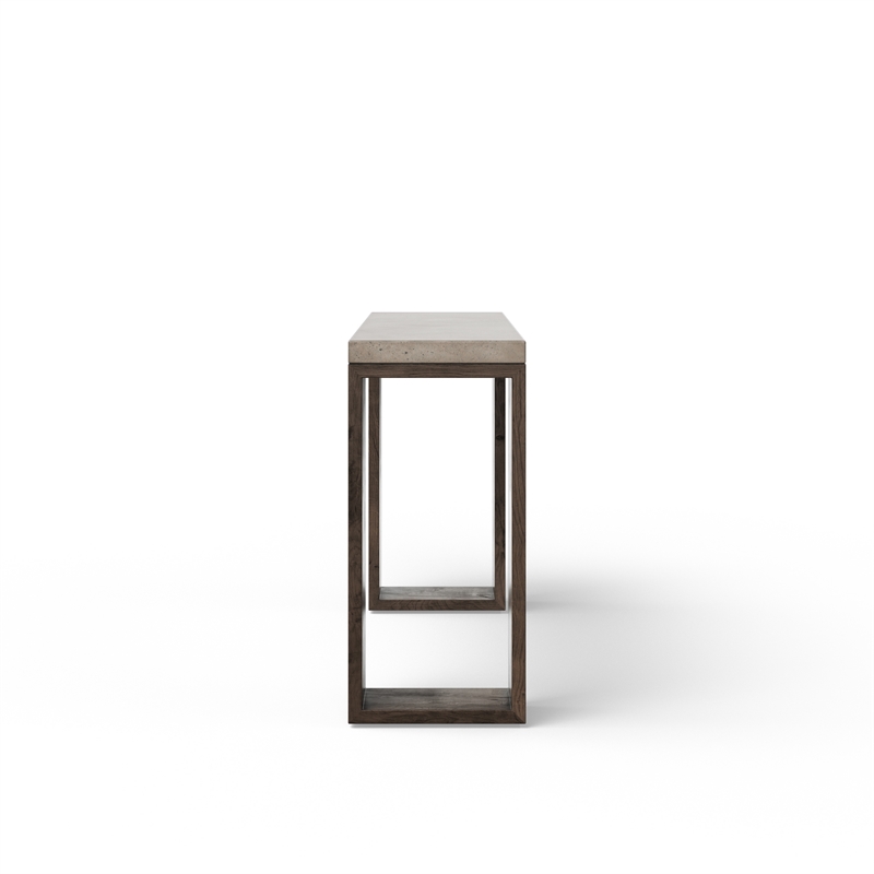 Urbia Mixx Heritage Console in Heritage Brown Frame Dark Grey Top
