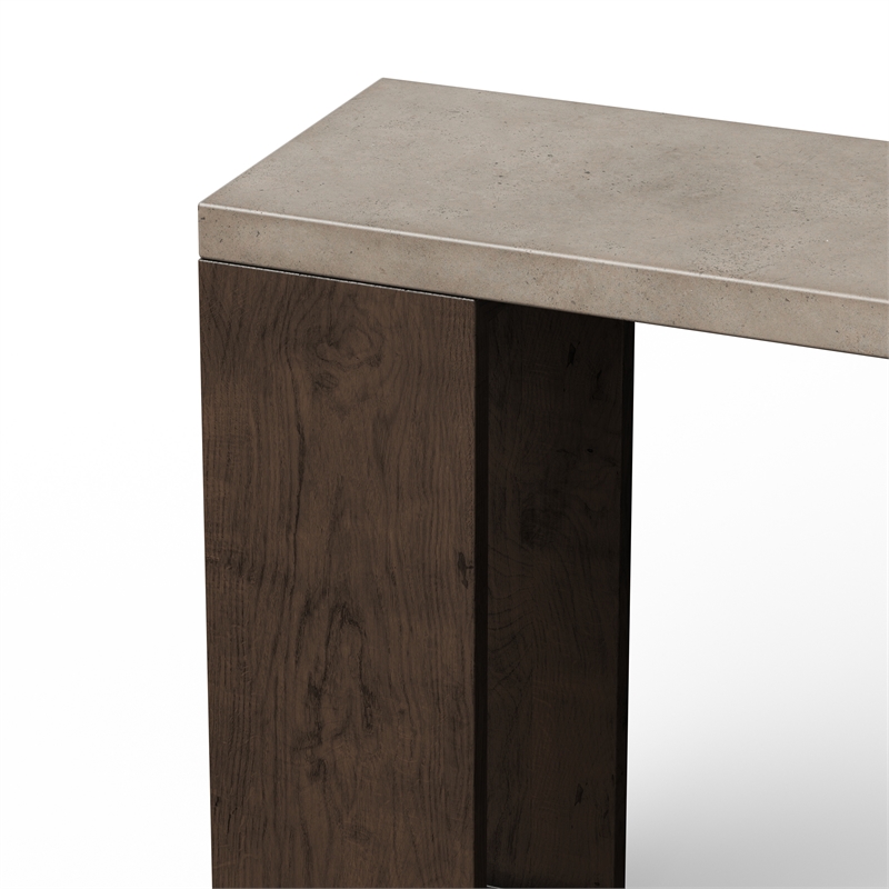 Urbia Mixx Heritage Console in Heritage Brown Frame Dark Grey Top