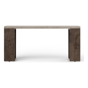 Urbia Mixx Heritage Console in Heritage Brown Frame Dark Grey Top
